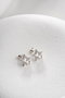Heliophilia Silver Pendientes de Plata Esterlina 925 con Circonio